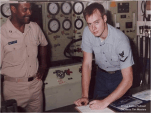 Tim Masters during his time in the Navy.